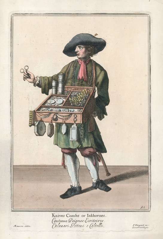 Couteaux, peignes ou encriers - English School