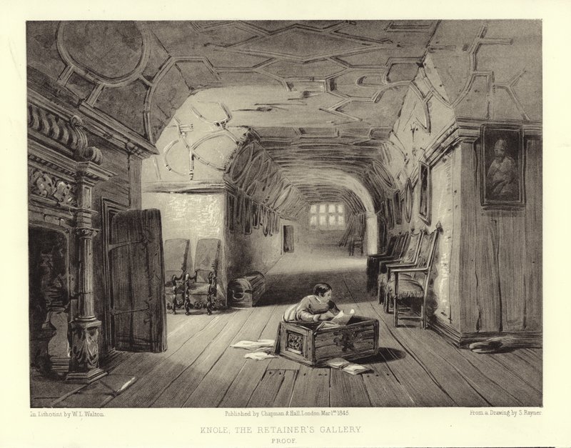 Knole, la galerie des domestiques - English School