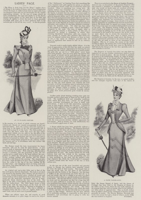 Page des dames (lithographie) - English School