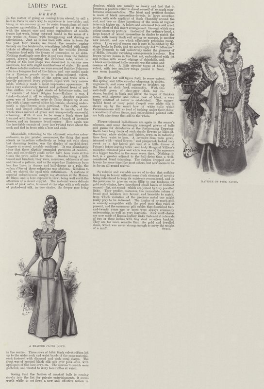 Page des dames, robe - English School