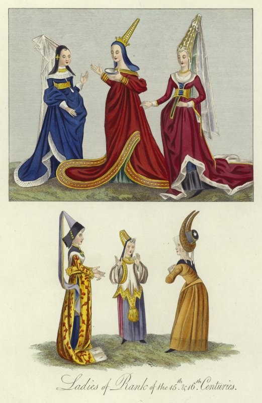 Dames de rang des 15ème et 16ème siècles - English School