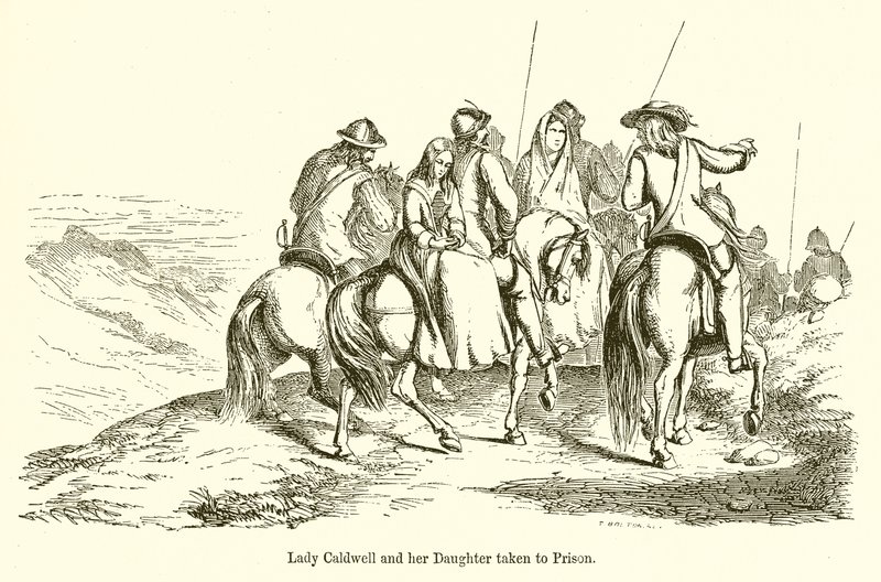 Lady Caldwell et sa Fille emmenées en Prison - English School