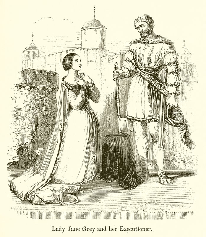 Lady Jane Grey et son bourreau - English School