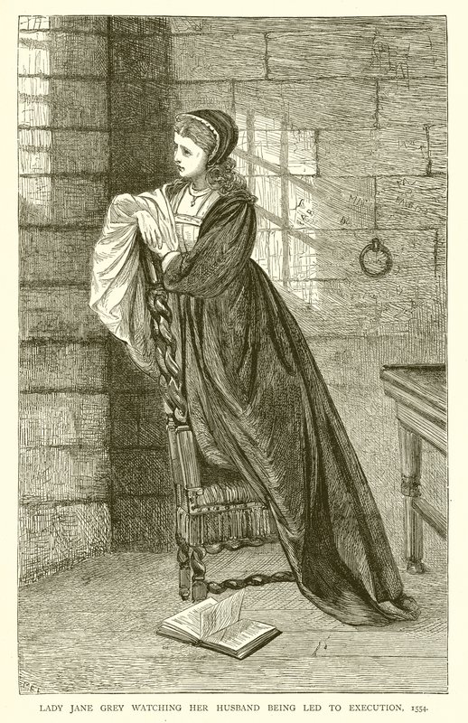Lady Jane Grey regardant son mari être conduit à l