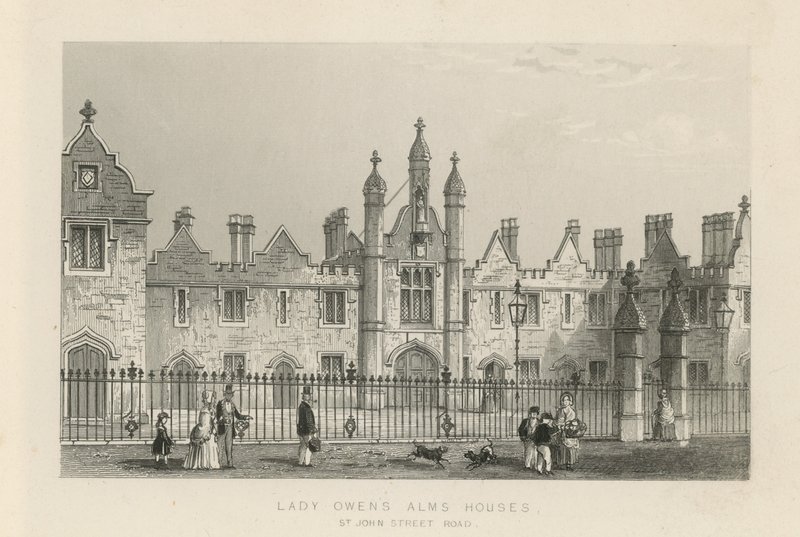 Les maisons de charité de Lady Owen sur St John Street Road - English School