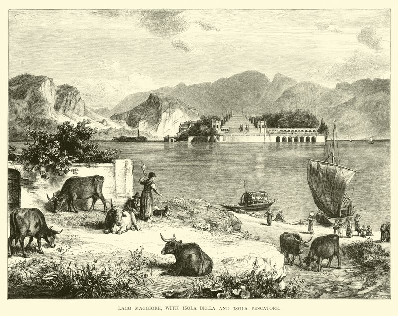 Lac Majeur, avec Isola Bella et Isola Pescatore - English School