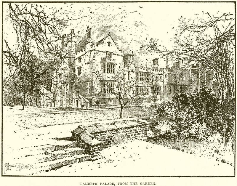 Palais de Lambeth, depuis le jardin - English School