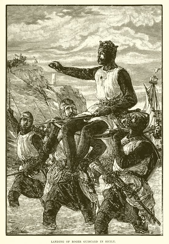 Débarquement de Roger Guiscard en Sicile - English School