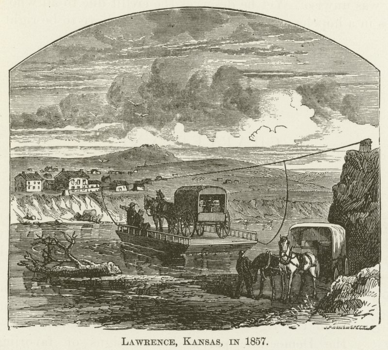 Lawrence, Kansas, en 1857 - English School