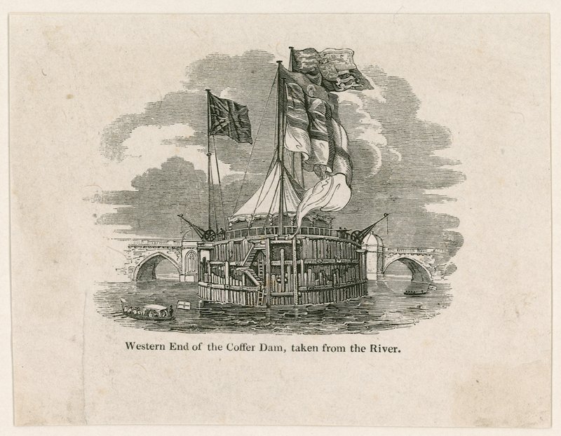 Pose de la première pierre du nouveau pont de Londres - English School