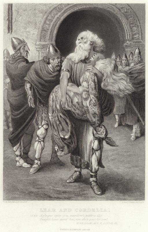 Lear et Cordelia, Le Roi Lear, Acte V, Scène III - English School