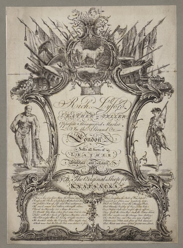 Vendeur de cuir, carte de visite - English School
