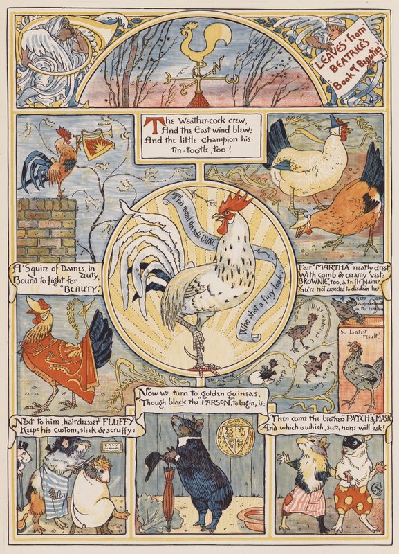 Feuilles du Livre des Beautés de Béatrice I - English School
