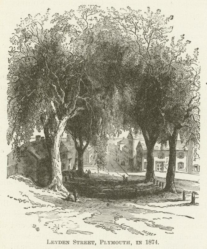 Rue Leyden, Plymouth, en 1874 - English School
