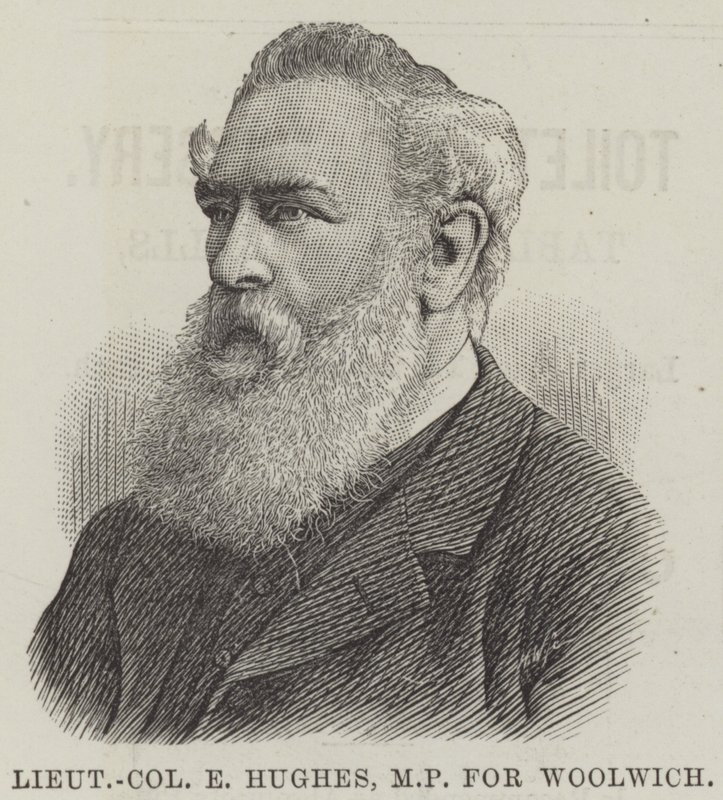 Lieutenant-colonel E Hughes, député de Woolwich (gravure) - English School