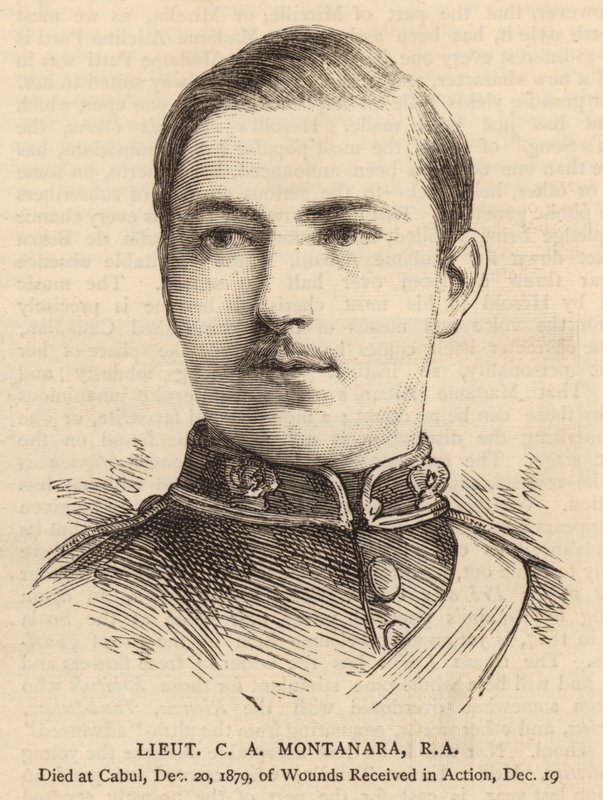 Lieutenant C A Montanara, RA - English School