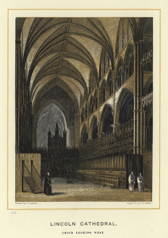 Cathédrale de Lincoln, chœur regardant vers l