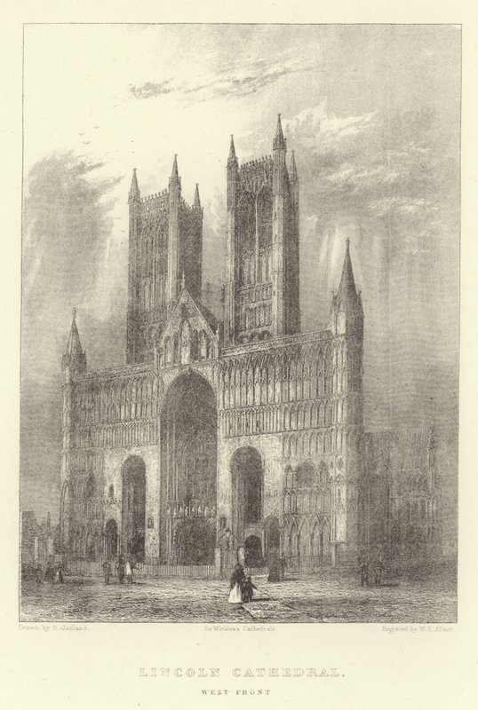 Cathédrale de Lincoln, façade ouest - English School