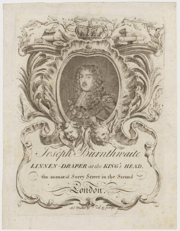 Drapier de lin, John Burnthwaite, carte de visite - English School
