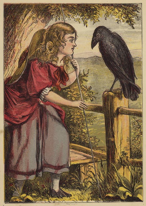 La Petite Bo-Peep (gravure en couleur) - English School