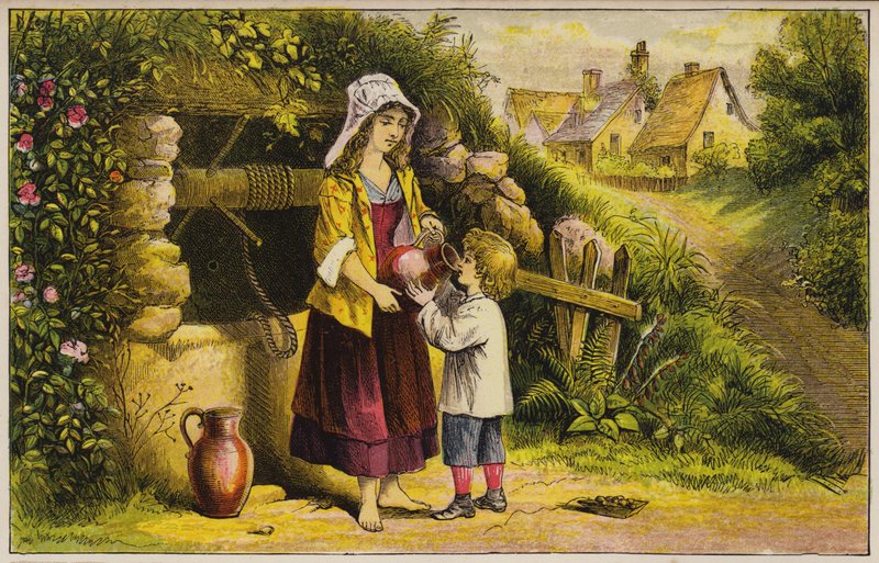 Petit garçon buvant de l