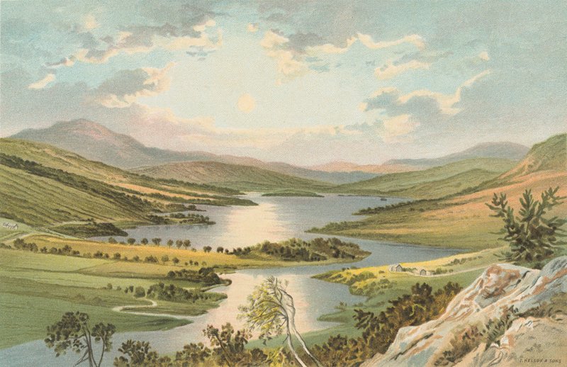 Vue de la Reine sur le Loch Tummel - English School