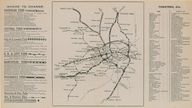 Carte du métro de Londres - English School