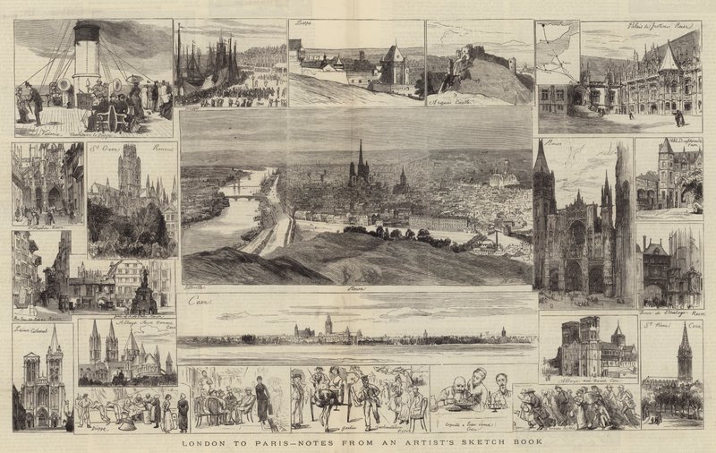De Londres à Paris, Notes du Carnet de Croquis d