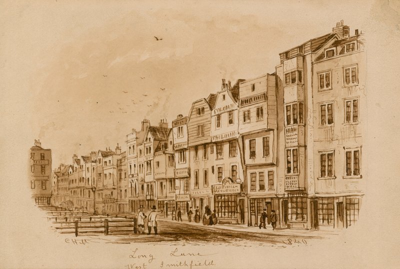 Long Lane, West Smithfield, 1840 - English School