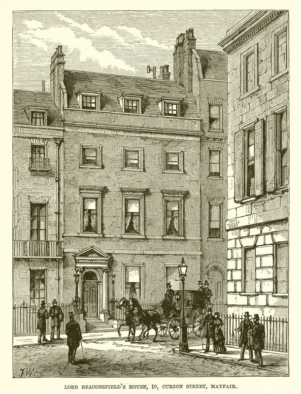 Maison de Lord Beaconsfield, 19, Curzon Street, Mayfair - English School