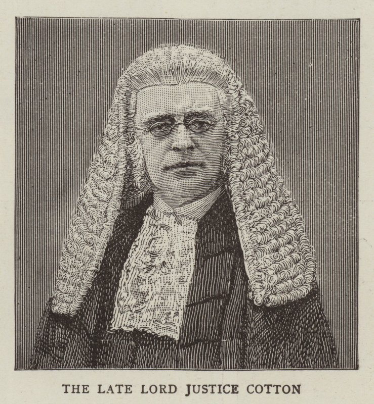 Lord Justice Cotton (gravure) - English School