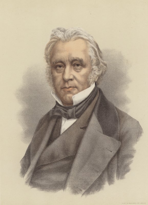Lord Macaulay, historien et homme politique britannique (lithographie en couleur) - English School