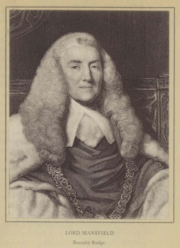 Lord Mansfield, Barnaby Rudge (lithographie) - English School