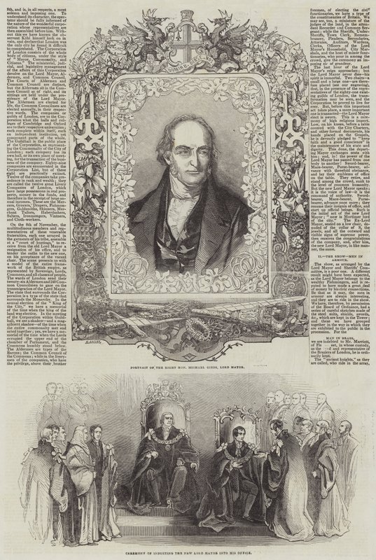 Lord-maire de Londres (gravure) - English School