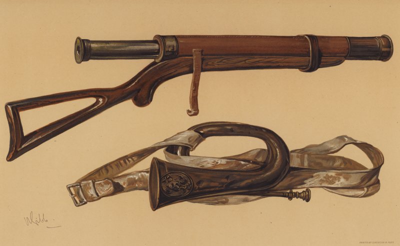 Télescope de Lord Raglan et un clairon russe de Sébastopol - English School