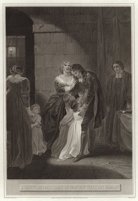 Dernière entrevue de Lord W. Russell avec sa famille - English School