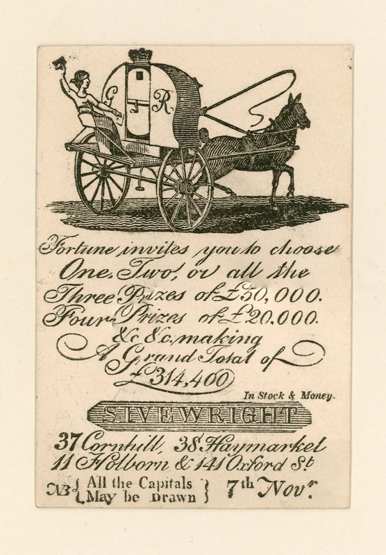 Publicité de loterie - English School