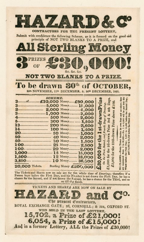 Publicité de loterie - English School