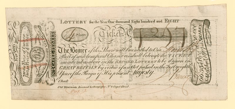 Billet de loterie - English School