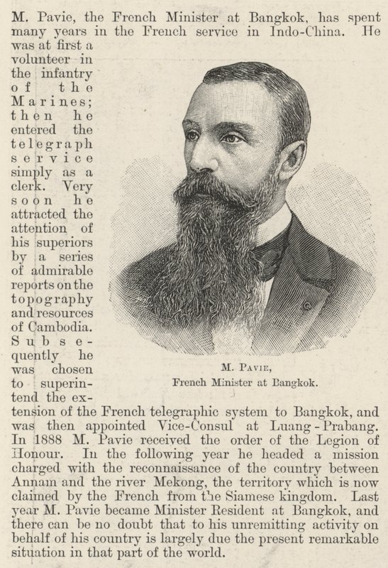M Pavie, ministre français à Bangkok - English School