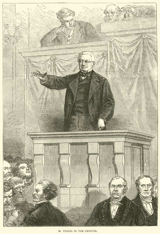 M. Thiers à la tribune, 1871 - English School