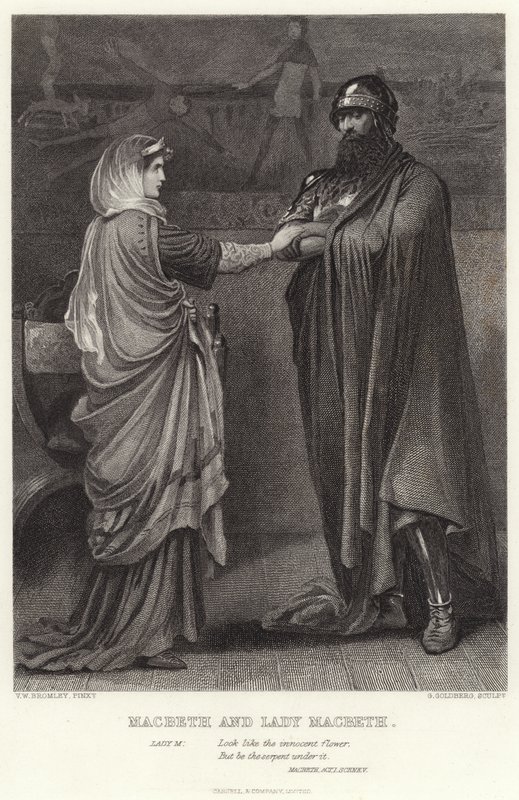 Macbeth et Lady Macbeth, Macbeth, Acte I, Scène V - English School