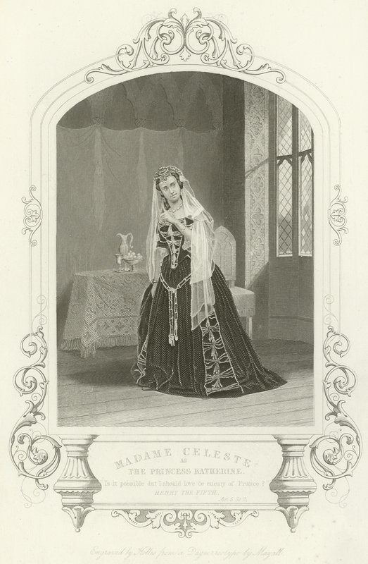 Madame Celeste comme la Princesse Katherine dans Henri V, Acte V, scène II - English School