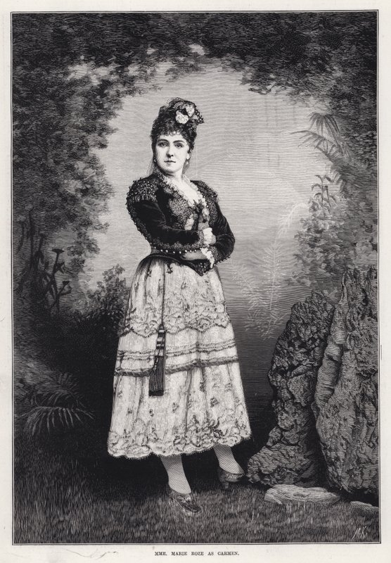 Madame Marie Roze en Carmen - English School