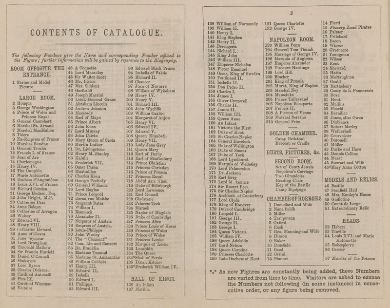 Catalogue de l