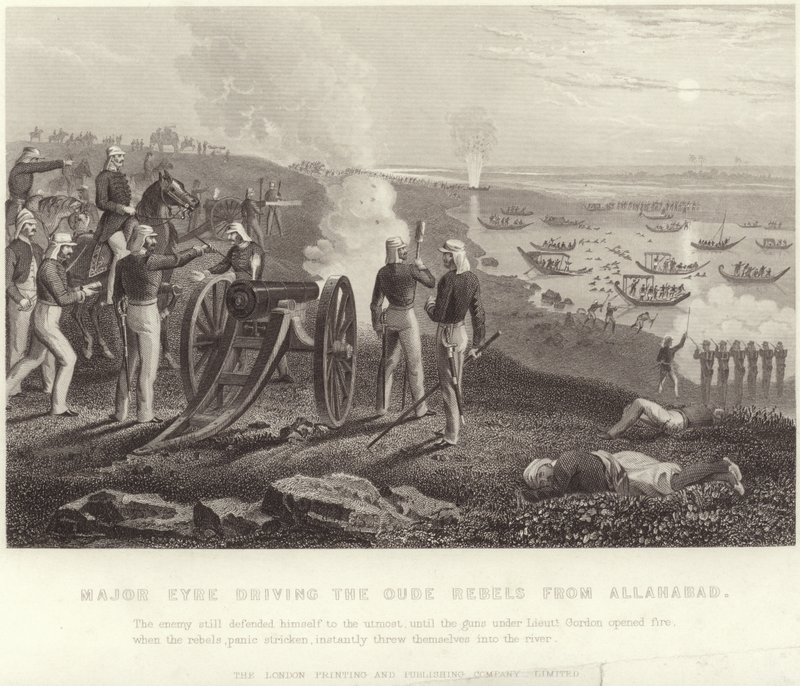 Le major Eyre chassant les rebelles d