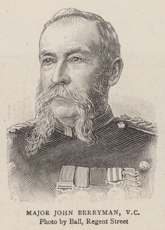 Major John Barryman, VC (gravure) - English School