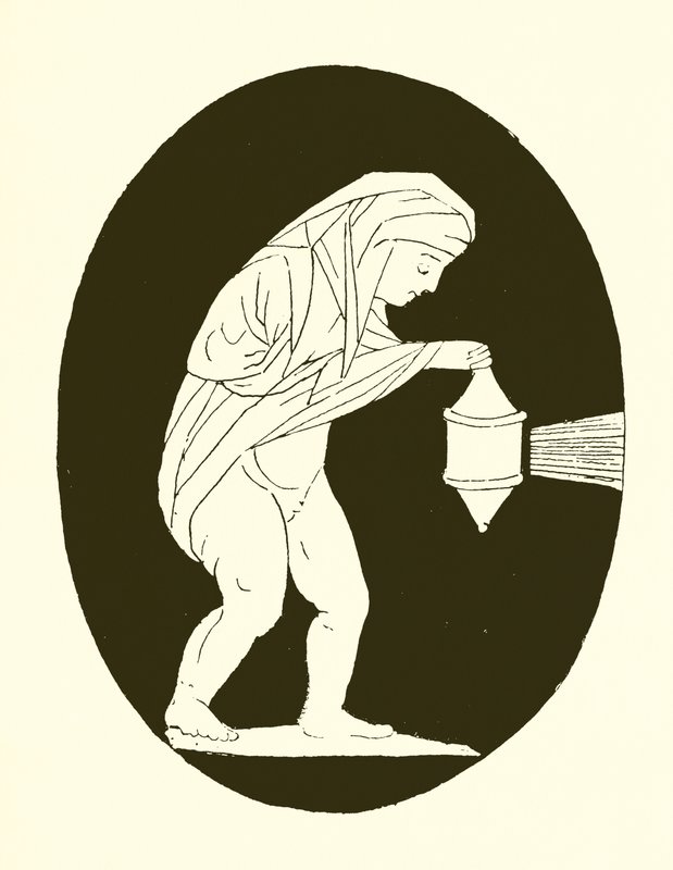 Homme avec lumière - English School