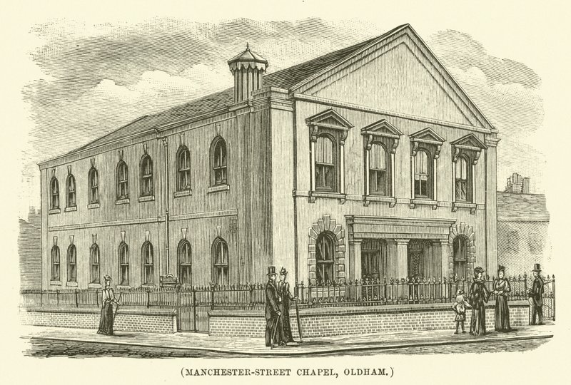 Chapelle de Manchester Street, Oldham (gravure) - English School