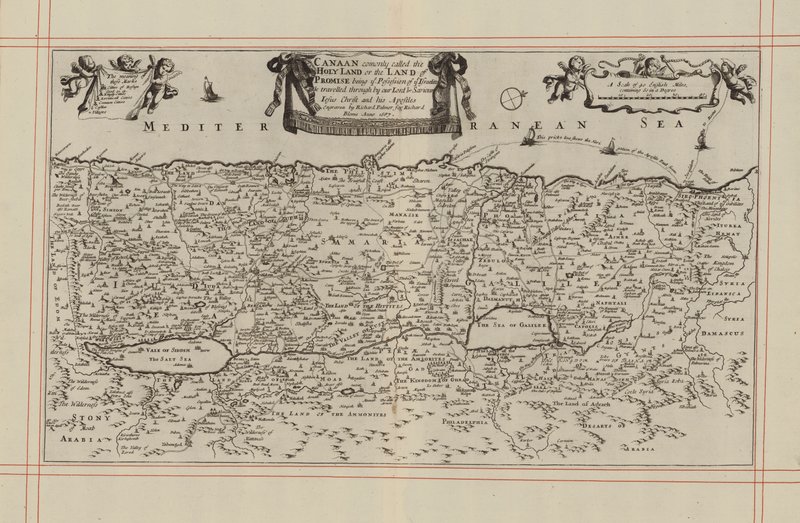 Carte de Canaan, ou la Terre Sainte - English School